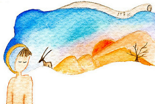 ilustracion Namibia. Acuarela. CVT