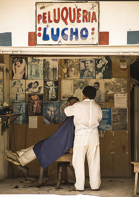 Viajes y vida cotidiana, una peluquería en México