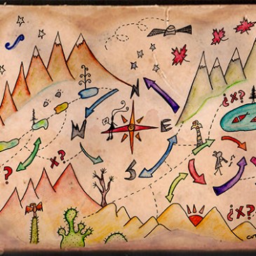 Ilustración tesoro Forrest Fenn Te cuento de viajes CVT