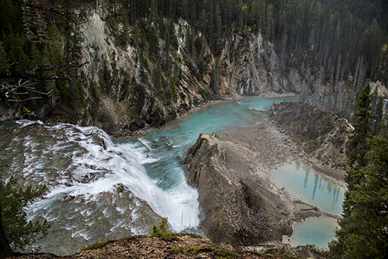 Wapta Falls, cascadas Wapta en el Parque Nacional de Yoho (Canadá)