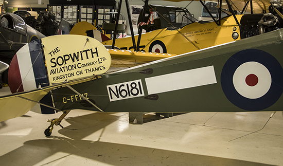 Interior museo del aire Vancouver (Canadá)