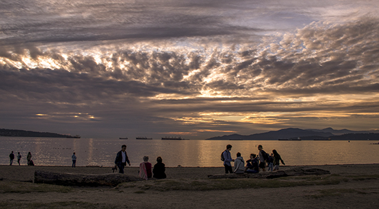 sunset English Bay, Vancouver, Canada