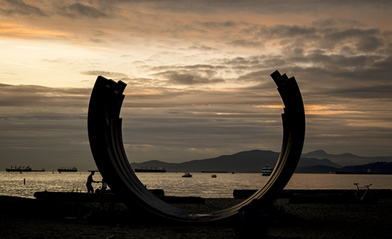 escultura matemática English bay Vancouver, Canadá