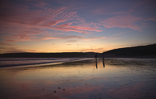 Atardecer en playa de Bolonia Tarifa Cádiz