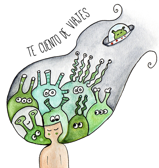 ilustración extraterrestres Te cuento de viajes