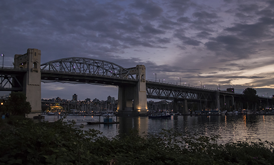 Vancouver puente al anocher