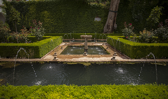 fuentes jardines del Generalife