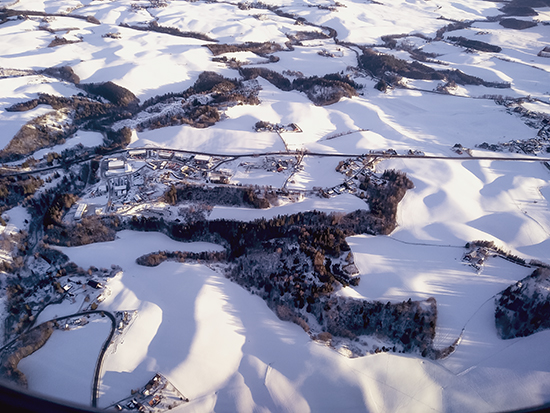 fotos tomadas desde el avión Noruega 
