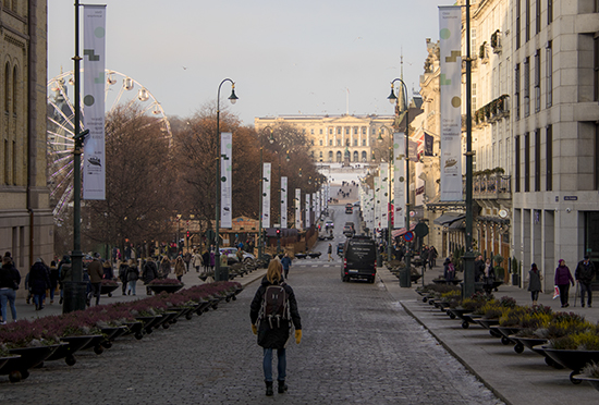 Karl Johangate Oslo en fin de año