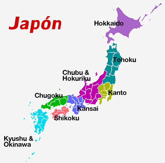 regiones japon