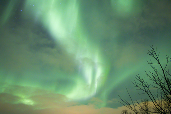 aurora verde, Noruega