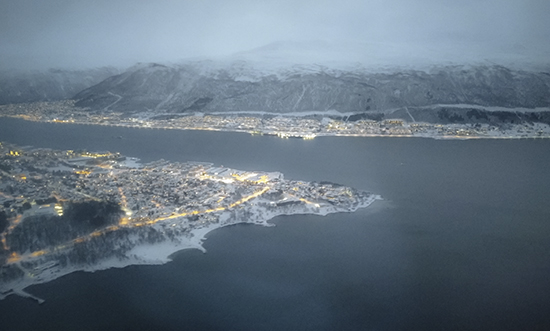 tromso desde el aire 