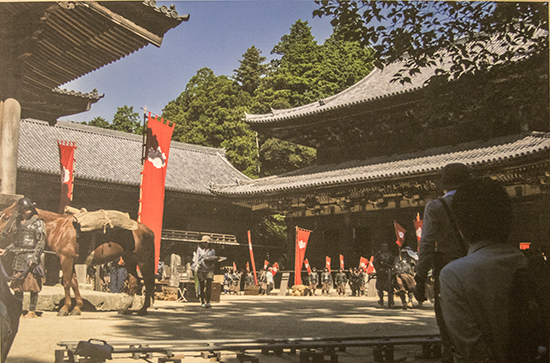 Fotograma del rodaje El último samurái