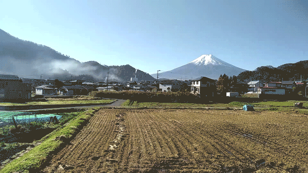 vistas Fuji desde el tren