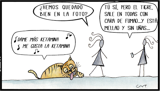 ver tigres en tailandia ilustración