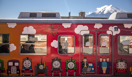 decoración trenes Japón