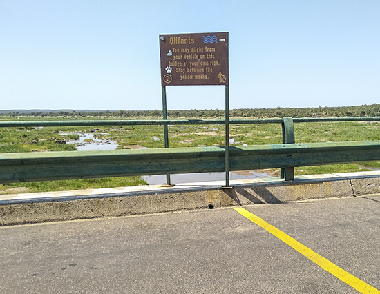puente olifants river acceso peatones Kruger NP Sudafrica