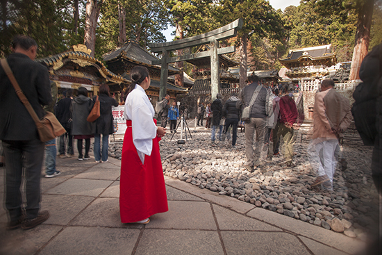 visitantes en Nikko 