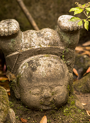 Jizos in Japan Daishoin temple Miyajima Island