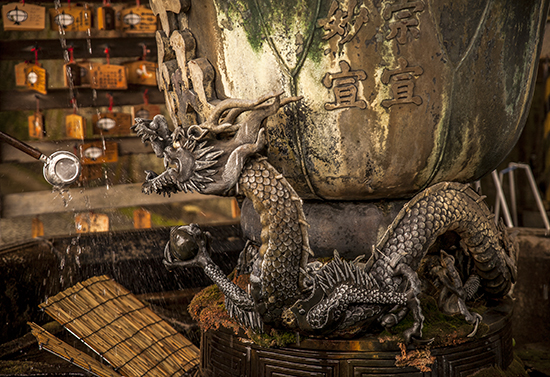 fuente dragón en Nara