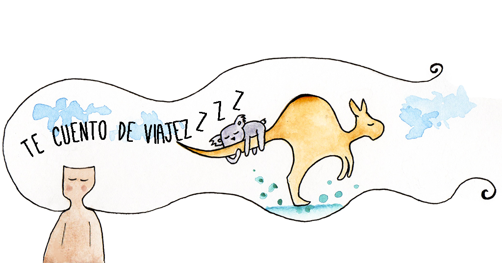 Dibujo acuarela australia