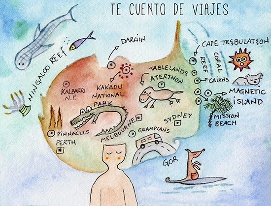 mapa Australia Te cuento de Viajes CVT