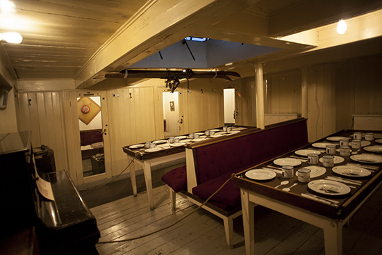 comedor barco Fram museo Oslo