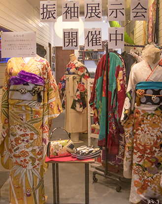 kimonos en Japon