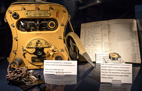 materiales a bordo de la Kontiki Noruega