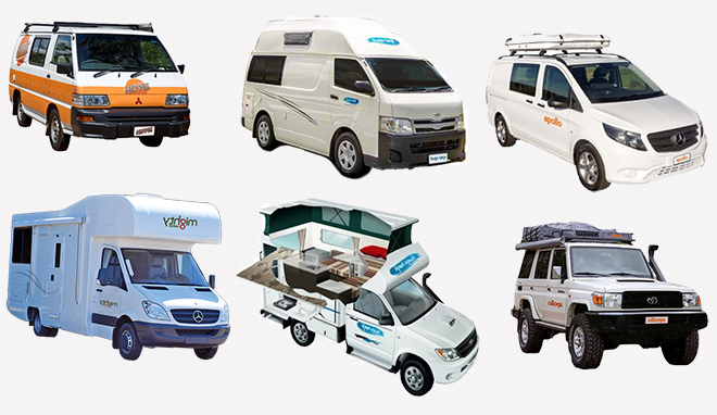 modelos de campervans en Australia