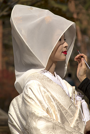 boda sintoista detalle labios