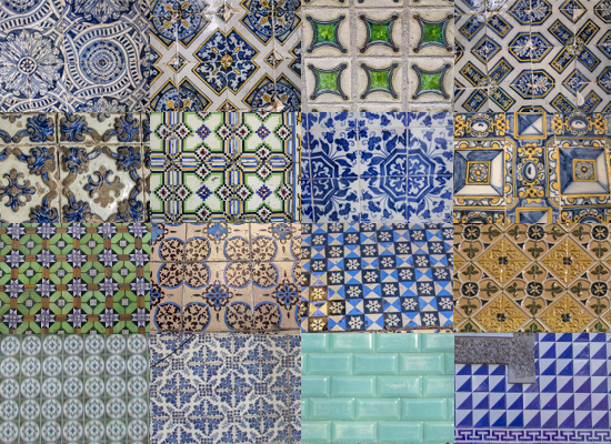 azulejos portugueses collage