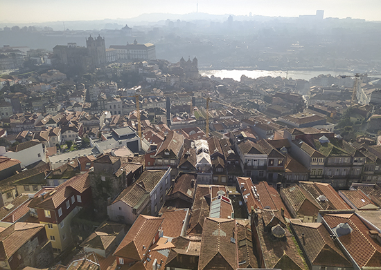 vistas desde campanario de los clérigos Oporto