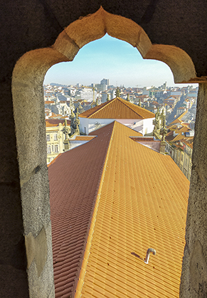 ventana torre de los clérigos Oporto