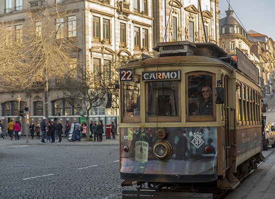 tranvias en Oporto