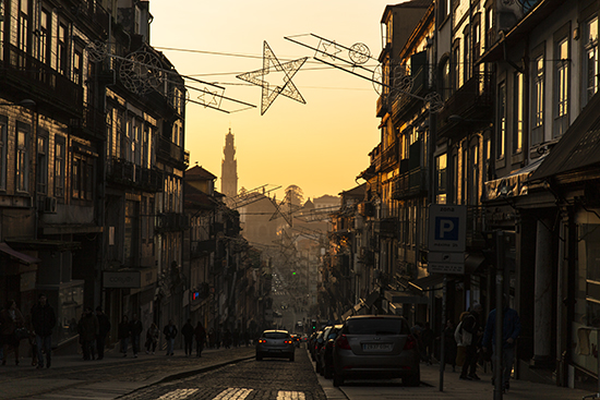 calle en Oporto