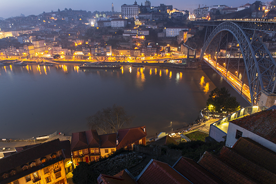 oporto de noche miradores