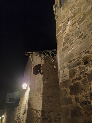 Calle cuesta de Aldana Cáceres