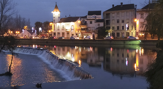 Azud en el rio Nabao, Tomar