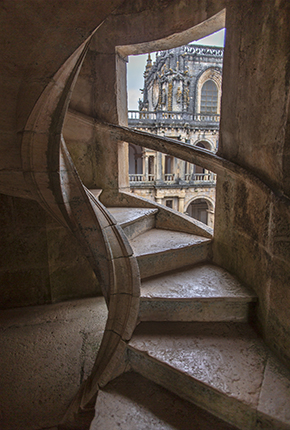Escalera helicoidal. Convento de Cristo