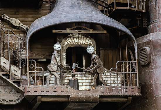 detalles reloj Ghibli Tokio