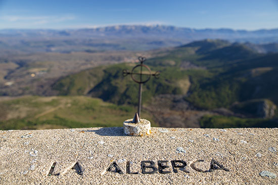 Vista de La Alberca desde la Peña de Francia