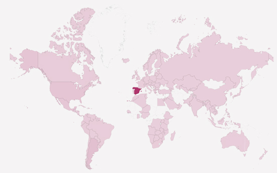 mapa mundi estadísticas wordpress gratis Te cuento de viajes
