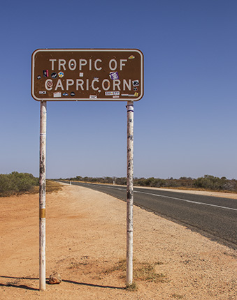 señal Trópico de Capricornio