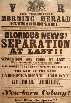 cartel independencia Australia, State Lbrary Victoria