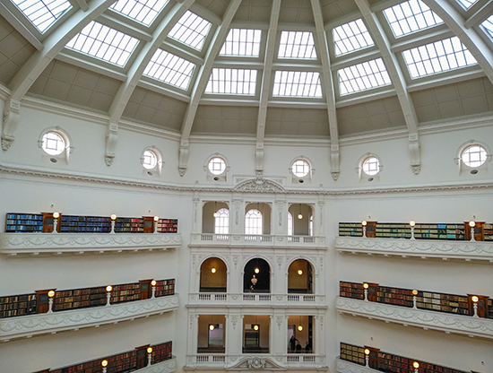Cúpula Interior biblioteca Melbourne Australia